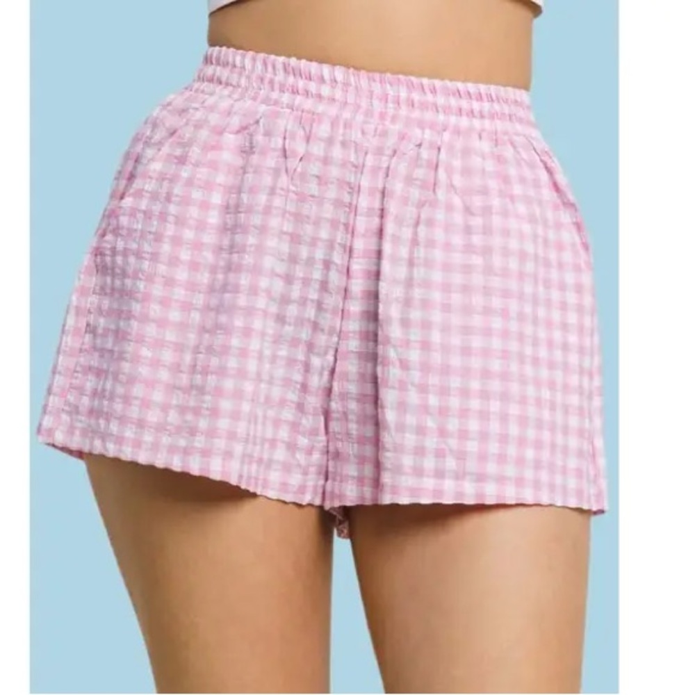 ☑️Pink Striped Women's Shorts